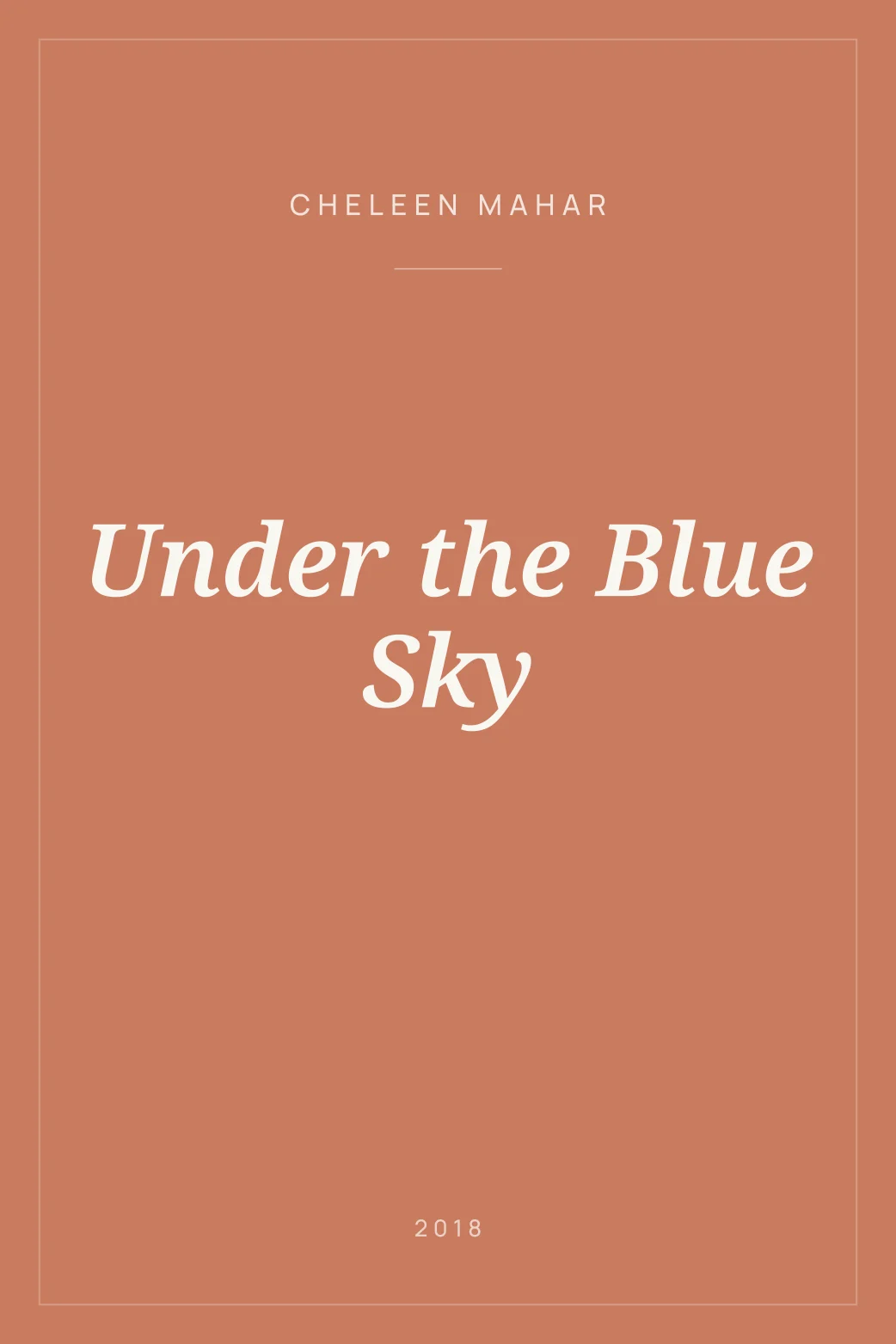 Portada de Under the Blue Sky