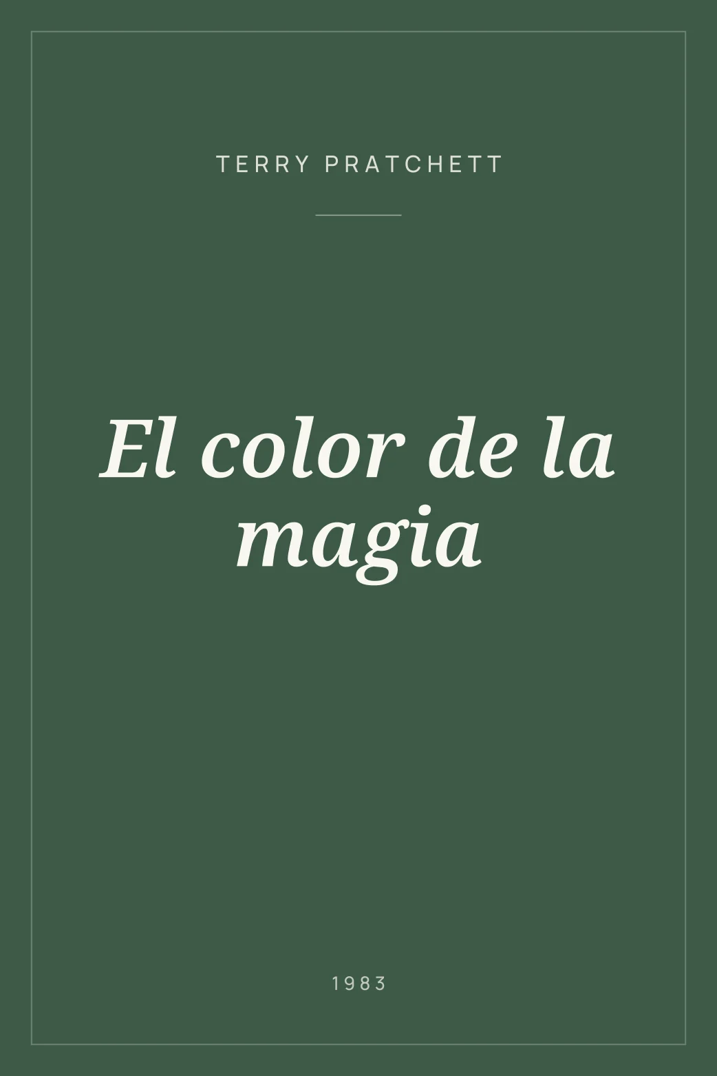Portada de El color de la magia
