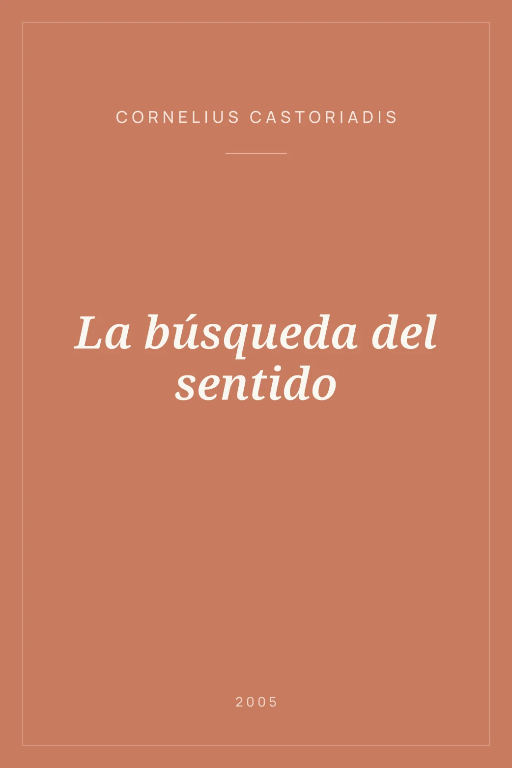 Portada de La búsqueda del sentido