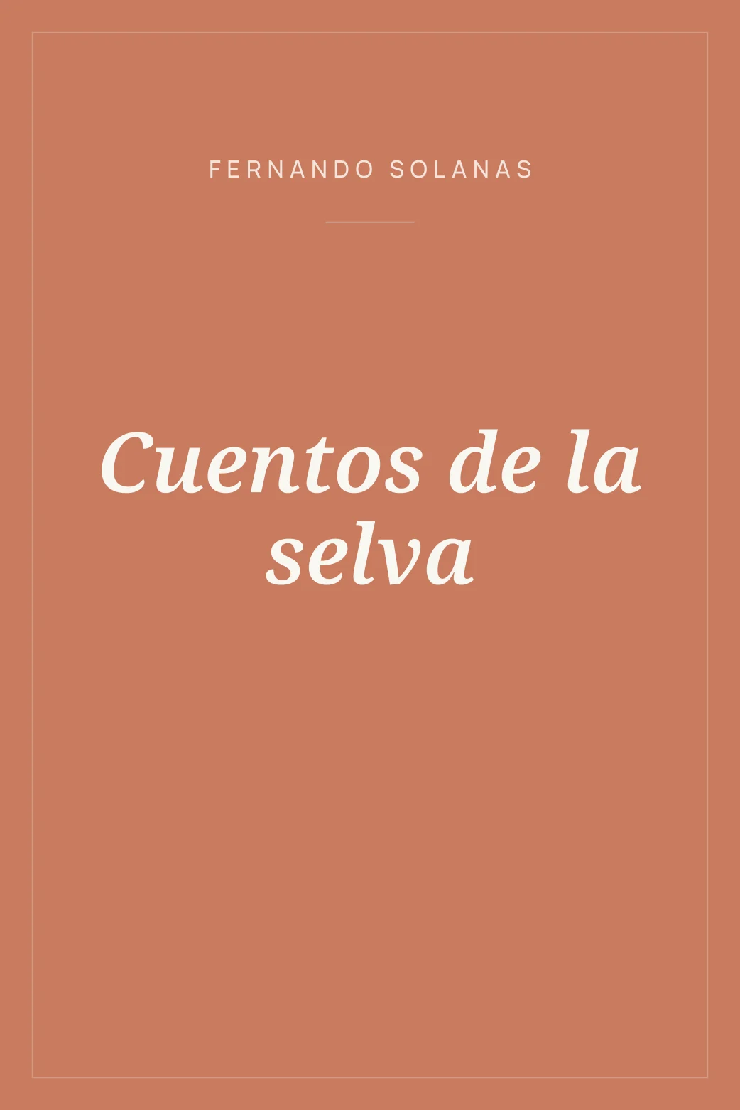 Portada de Cuentos de la selva