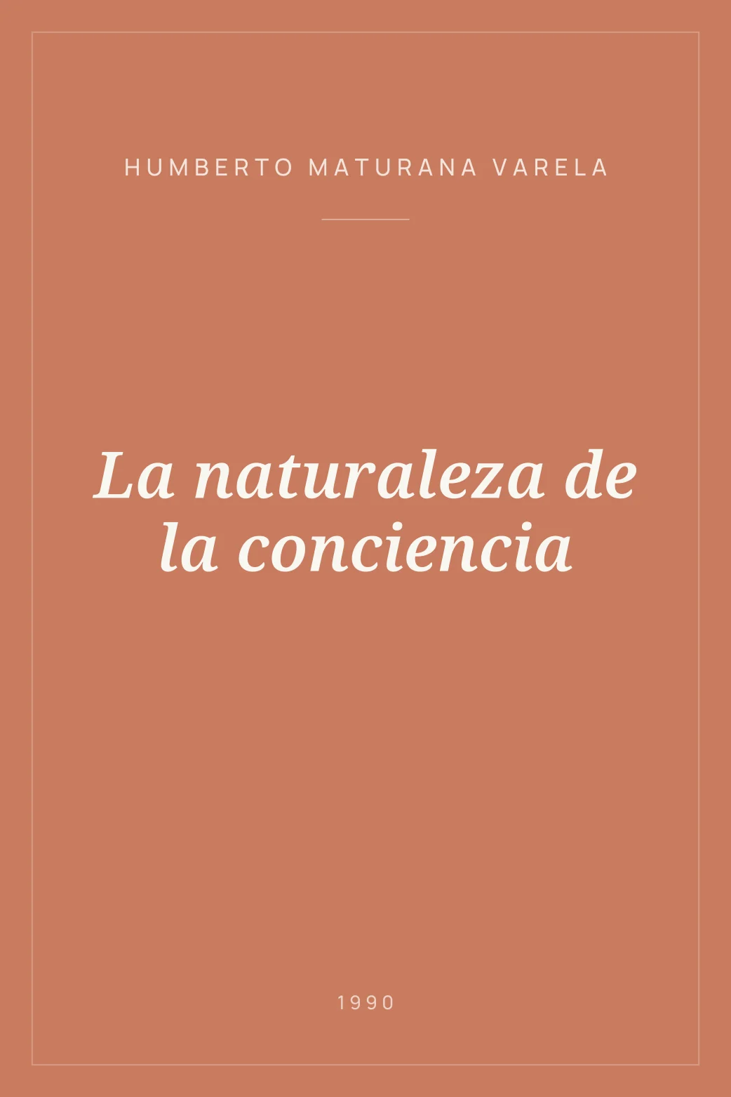 Portada de La naturaleza de la conciencia