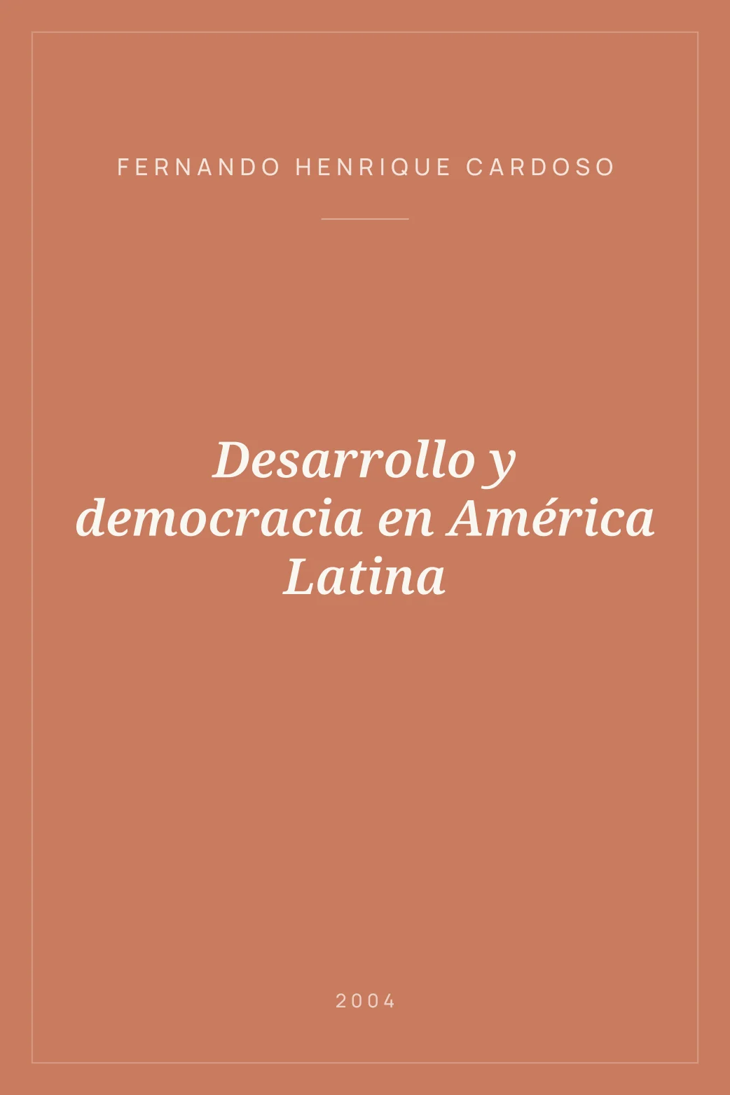Portada de Desarrollo y democracia en América Latina