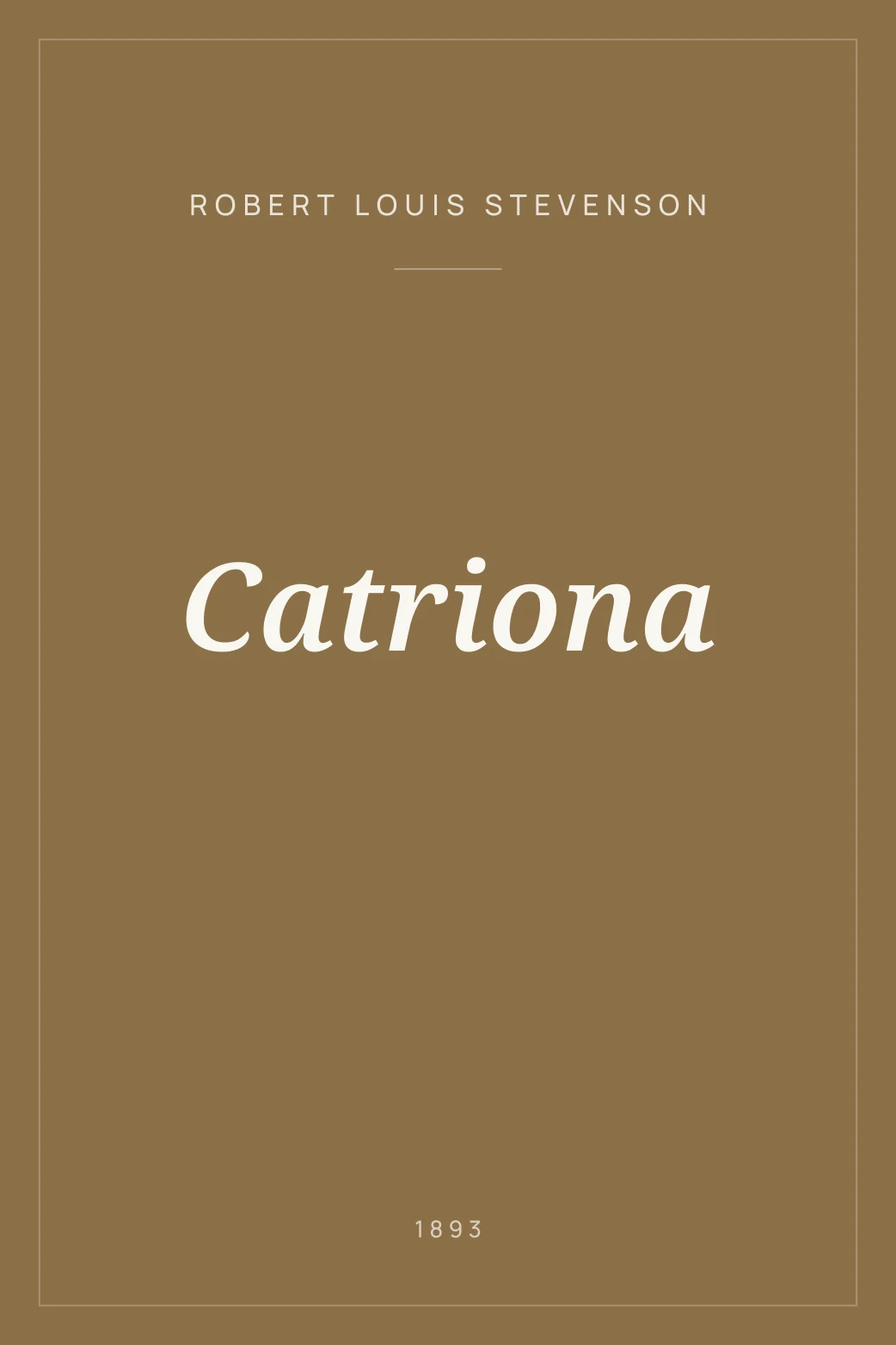 Portada de Catriona