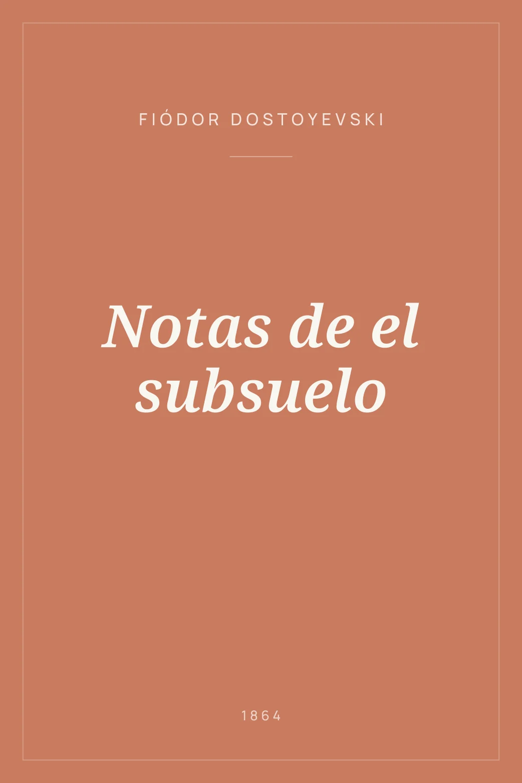 Portada de Notas de el subsuelo