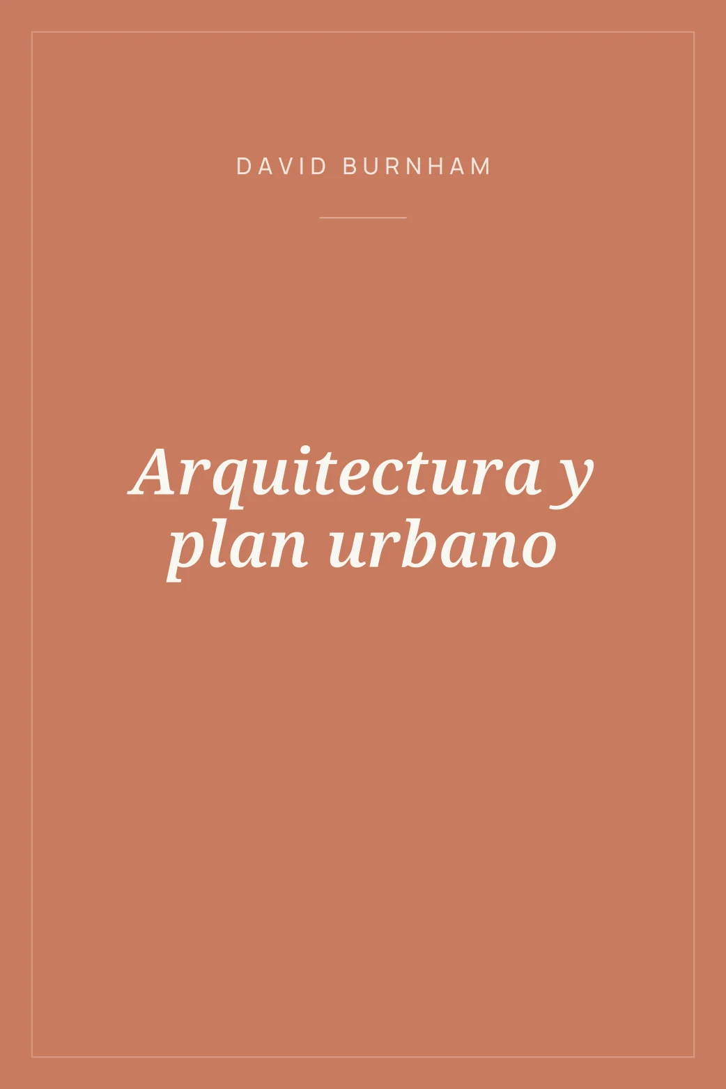 Portada de Arquitectura y plan urbano