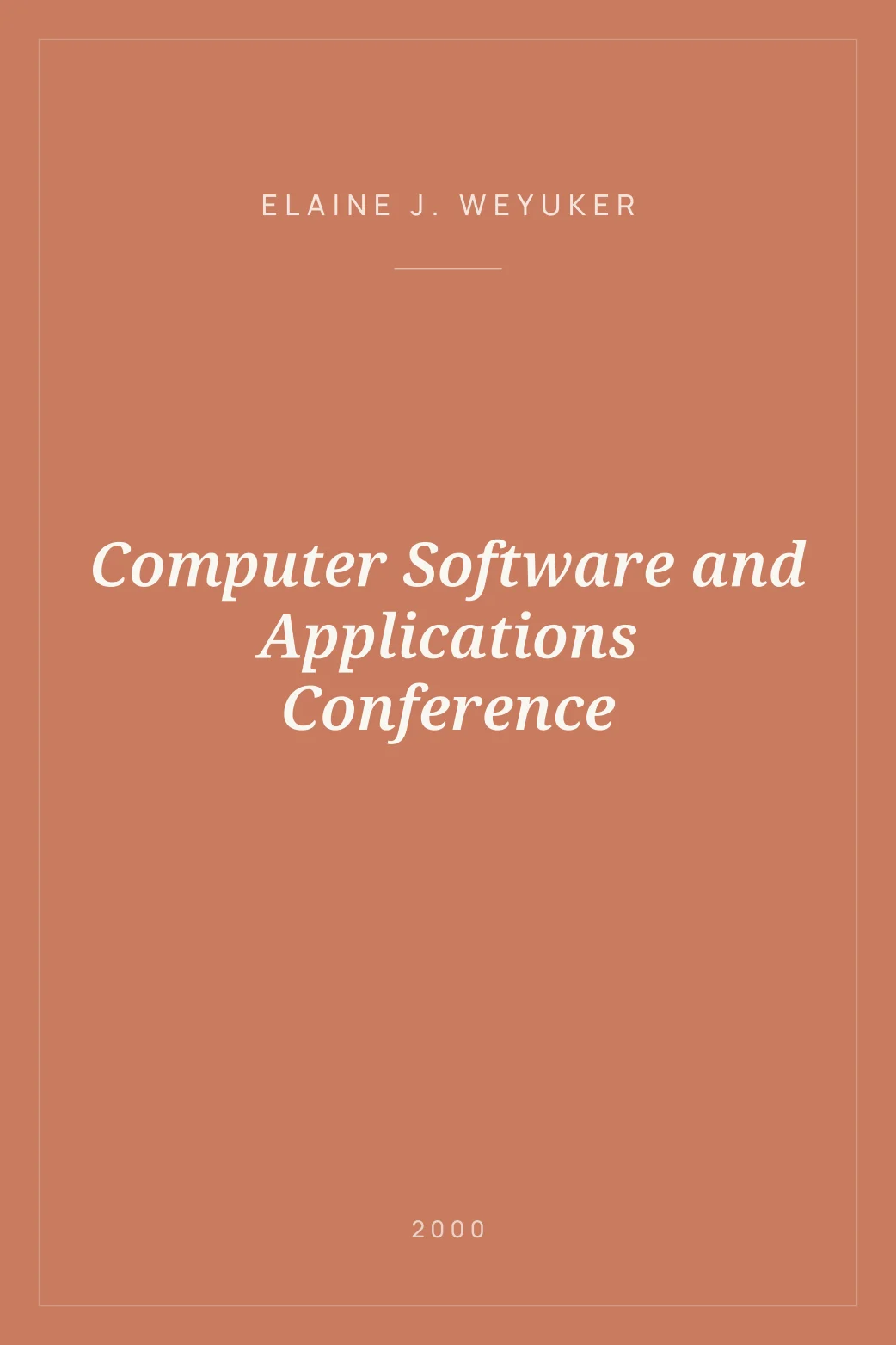 Portada de Computer Software and Applications Conference