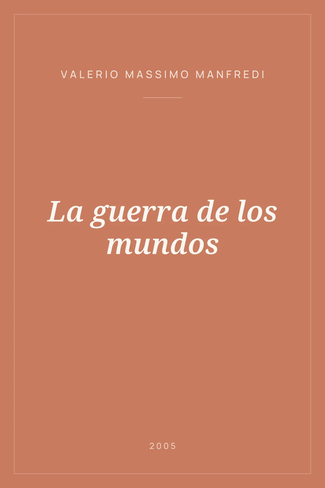 Portada de La guerra de los mundos