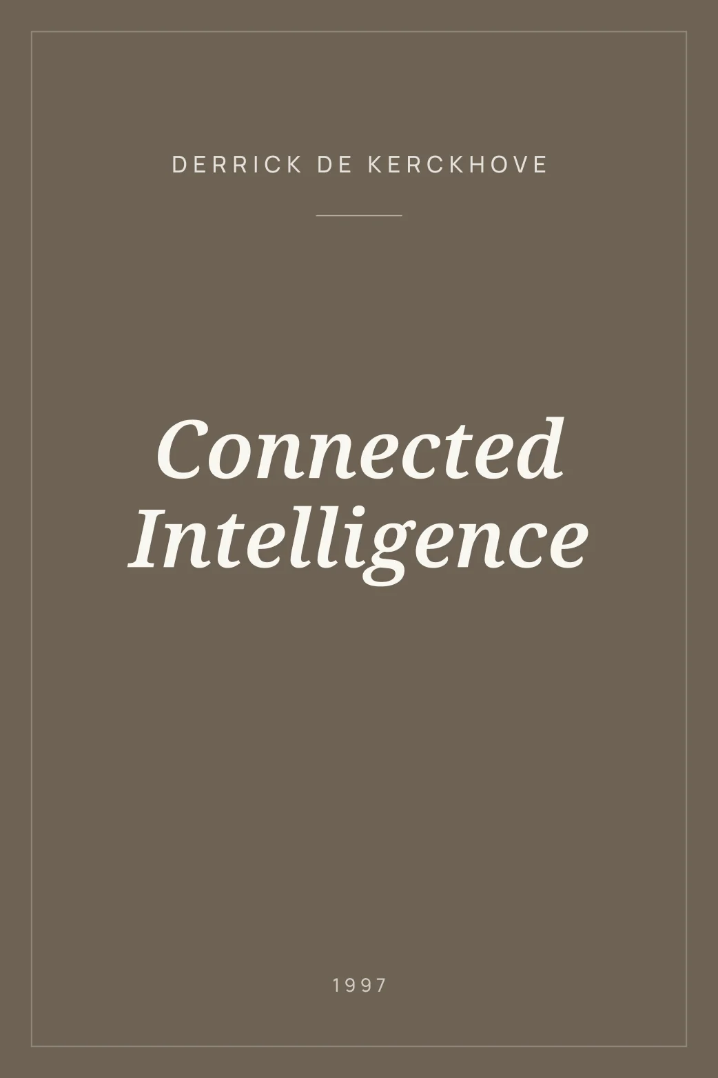 Portada de Connected Intelligence