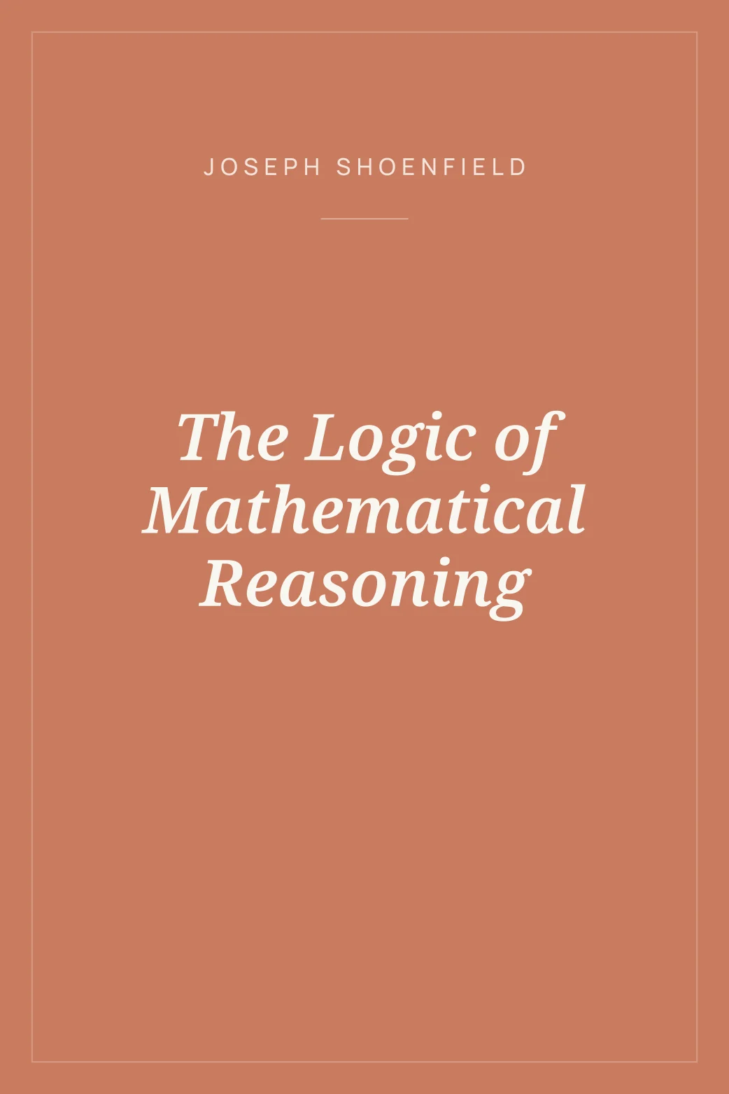 Portada de The Logic of Mathematical Reasoning