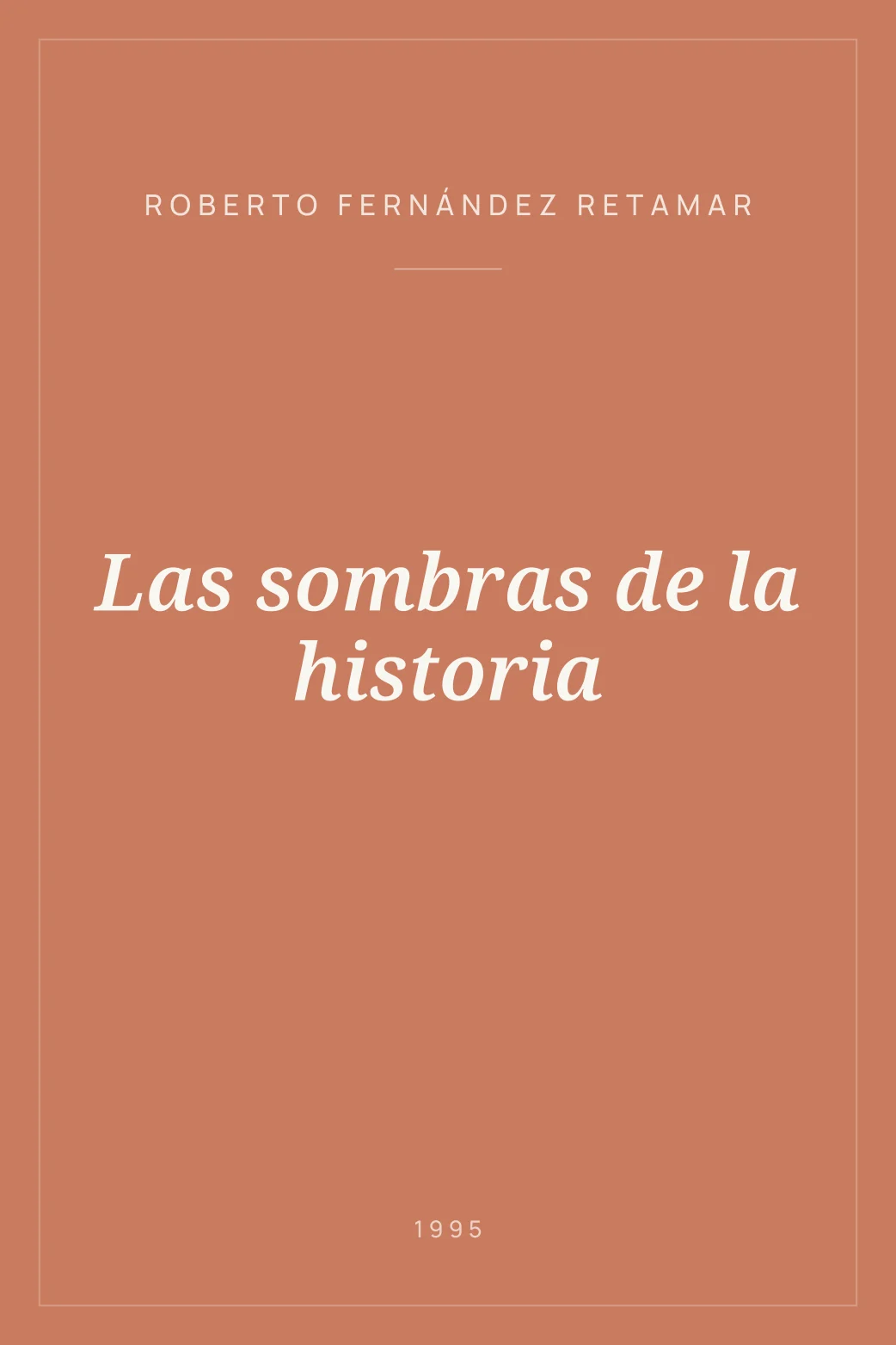 Portada de Las sombras de la historia