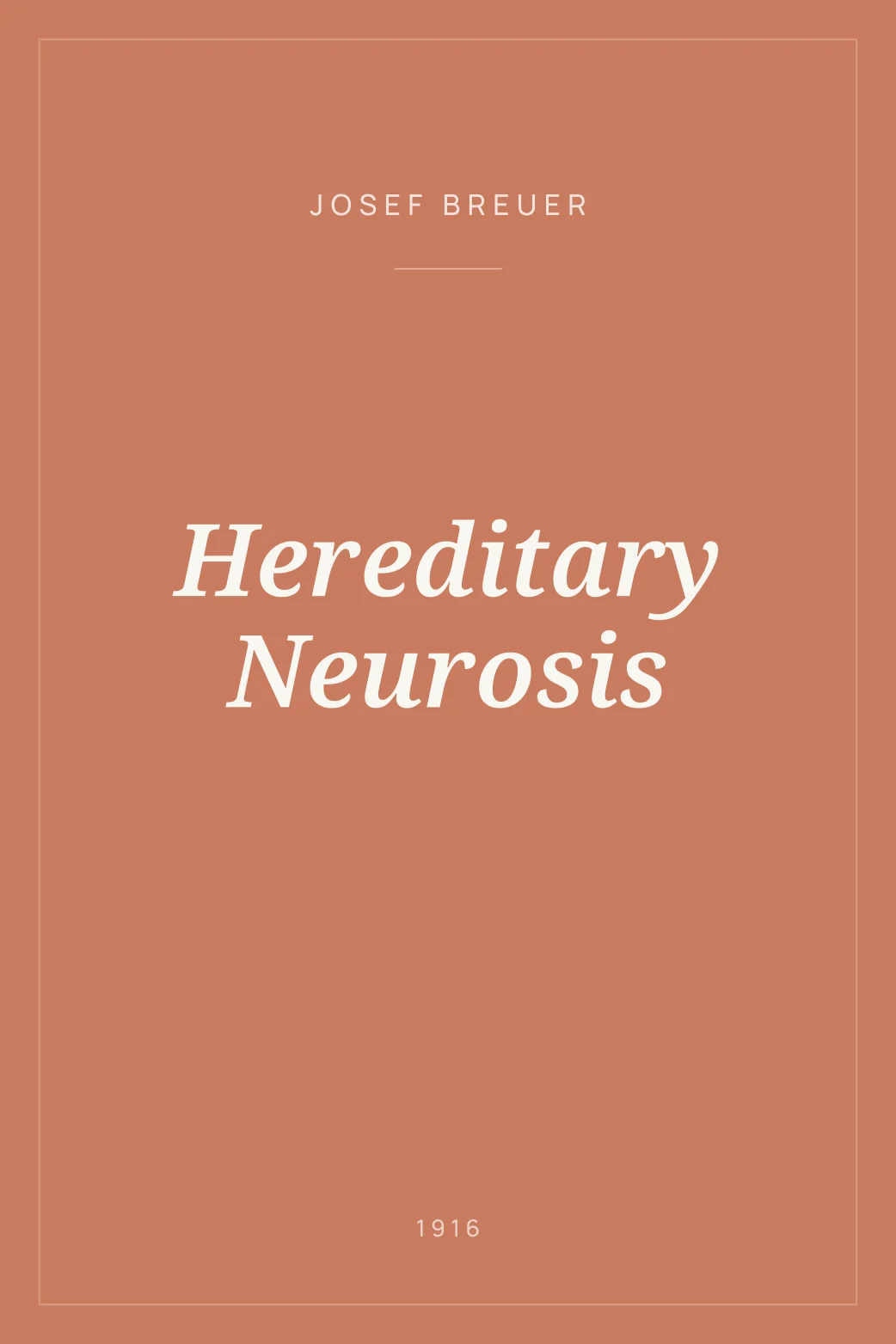 Portada de Hereditary Neurosis