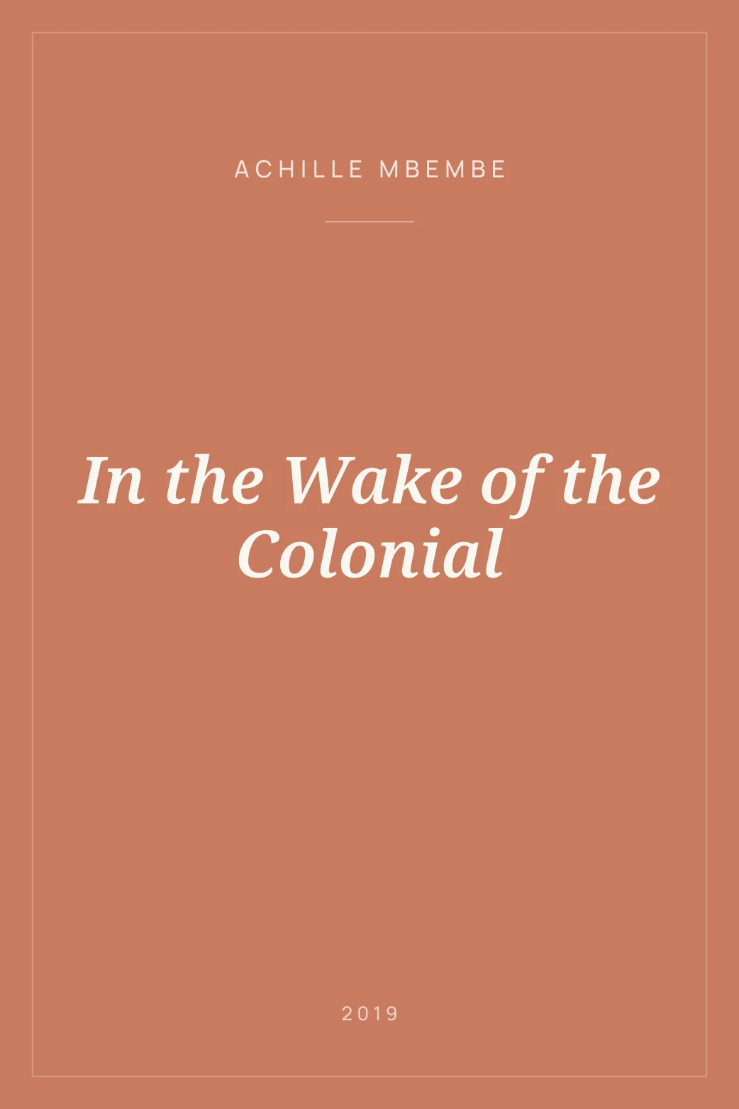 Portada de In the Wake of the Colonial