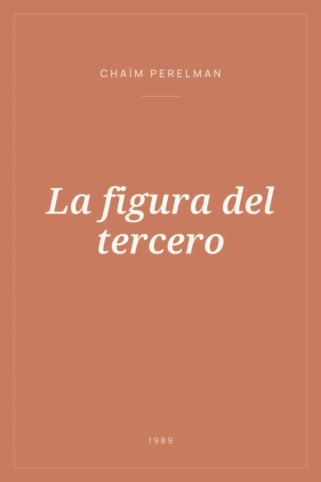 Portada de La figura del tercero
