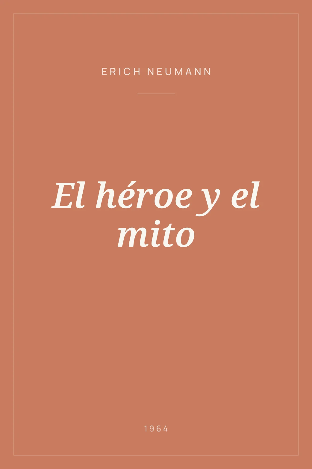 Portada de El héroe y el mito