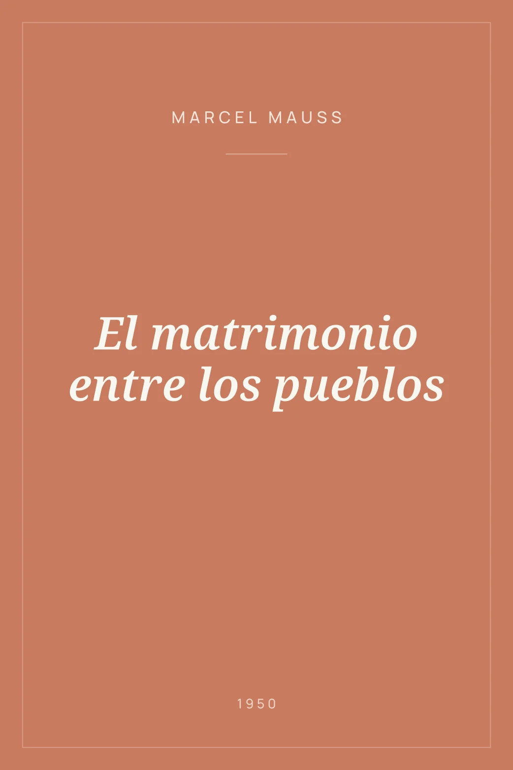 Portada de El matrimonio entre los pueblos