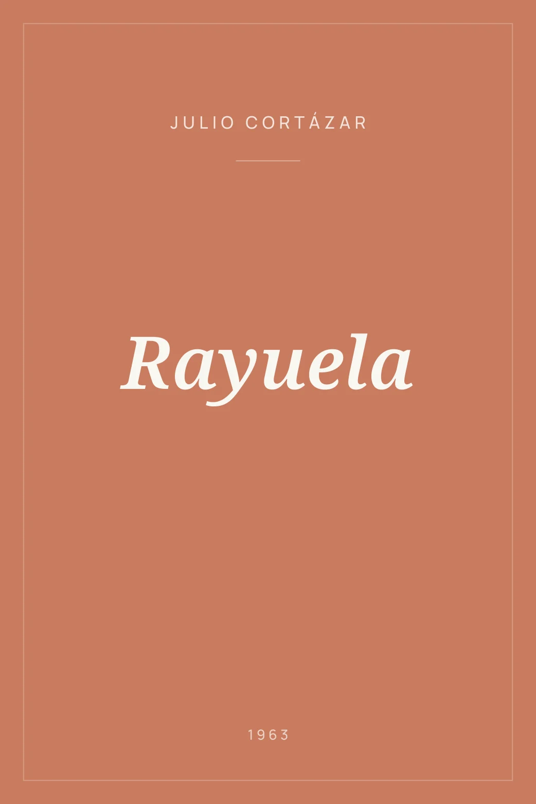 Portada de Rayuela