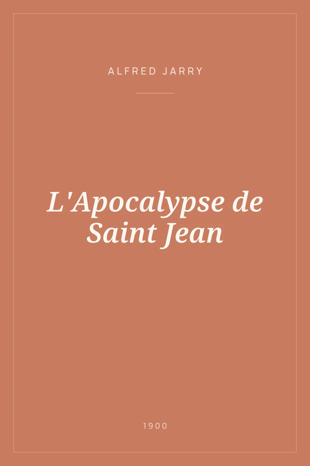 Portada de L'Apocalypse de Saint Jean