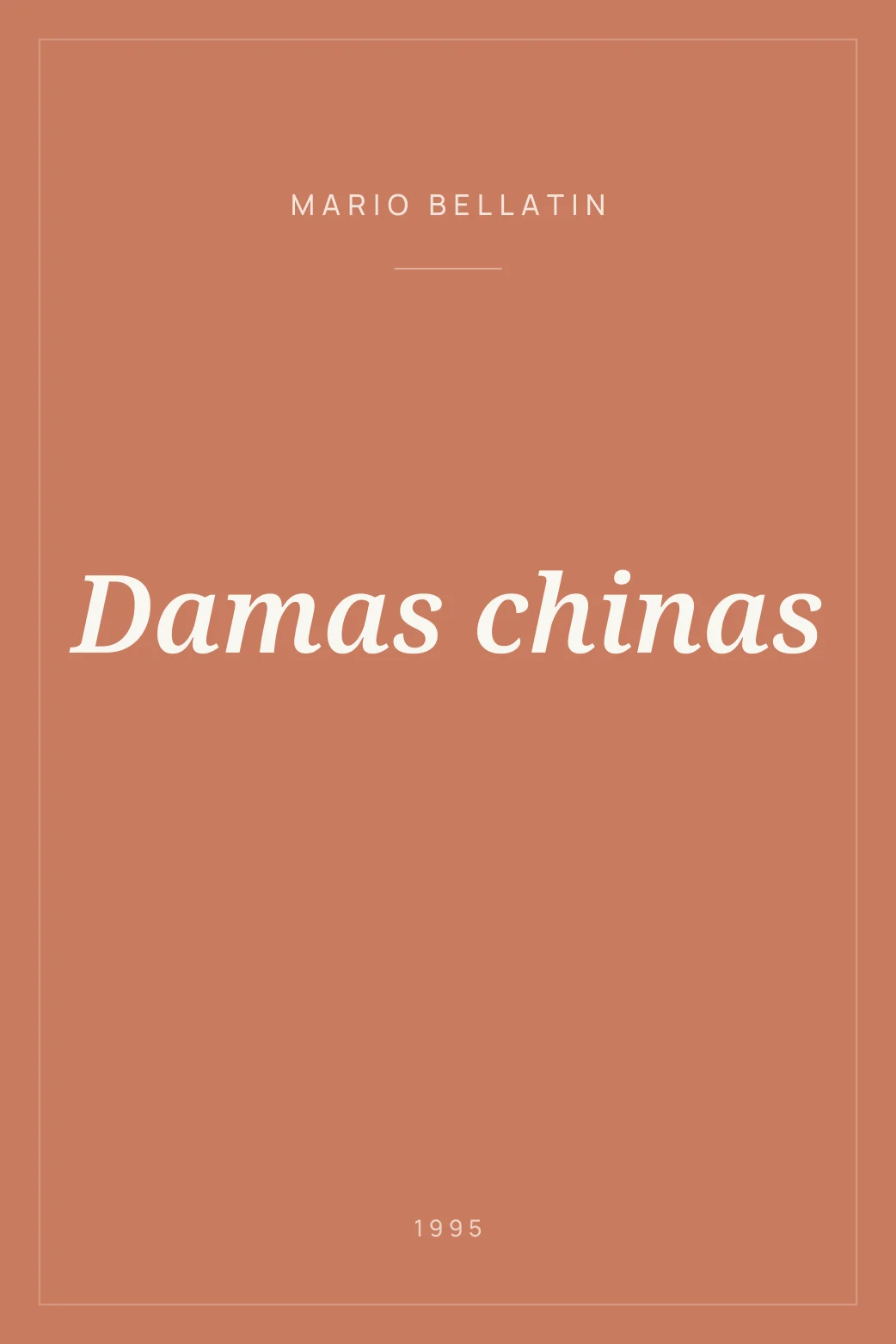 Portada de Damas chinas