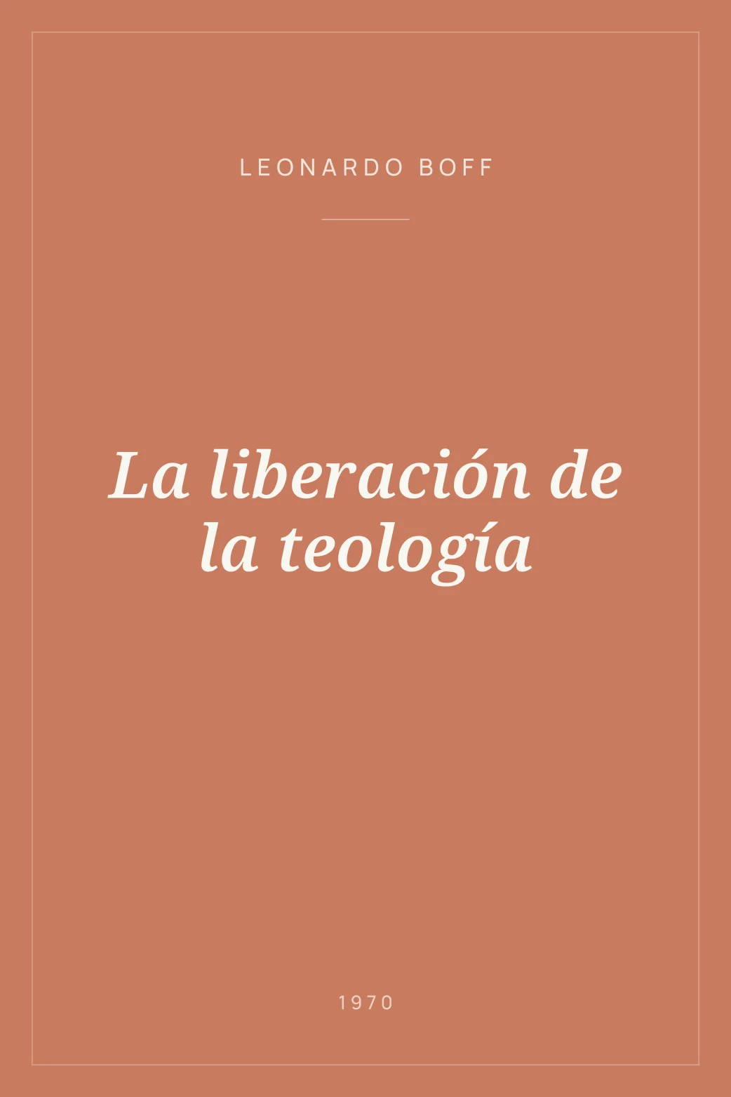 Portada de La liberación de la teología