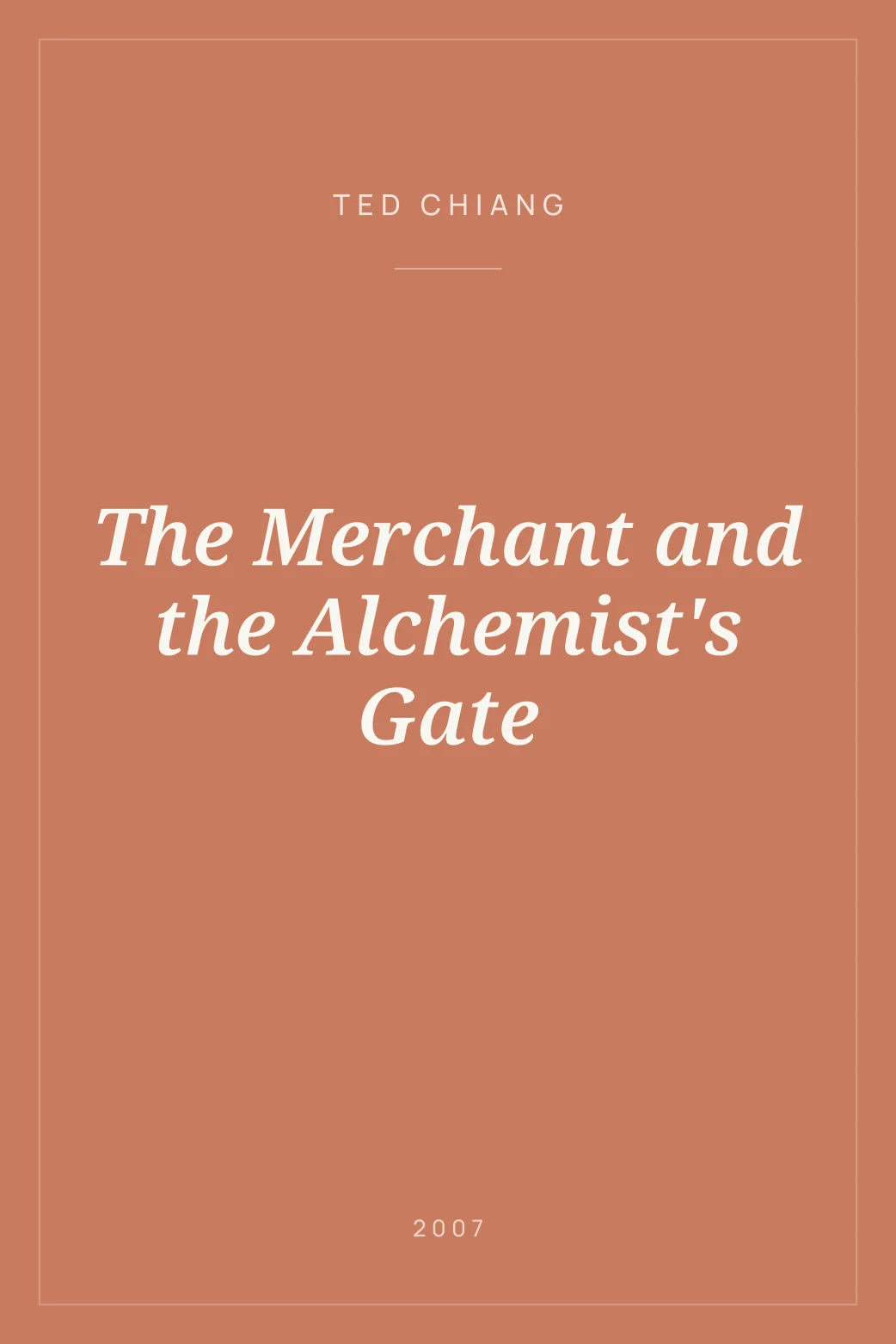 Portada de The Merchant and the Alchemist's Gate