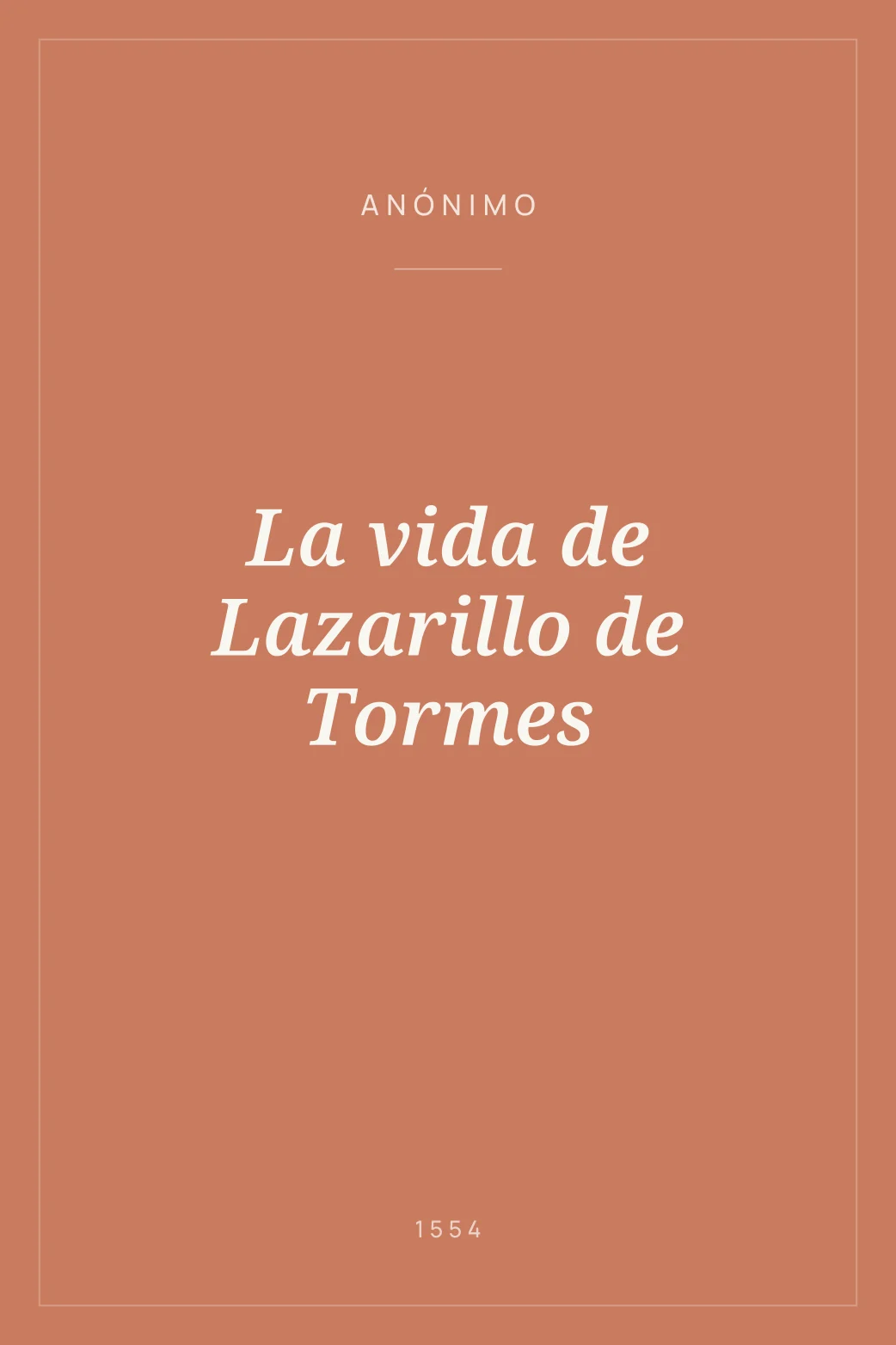 Portada de La vida de Lazarillo de Tormes