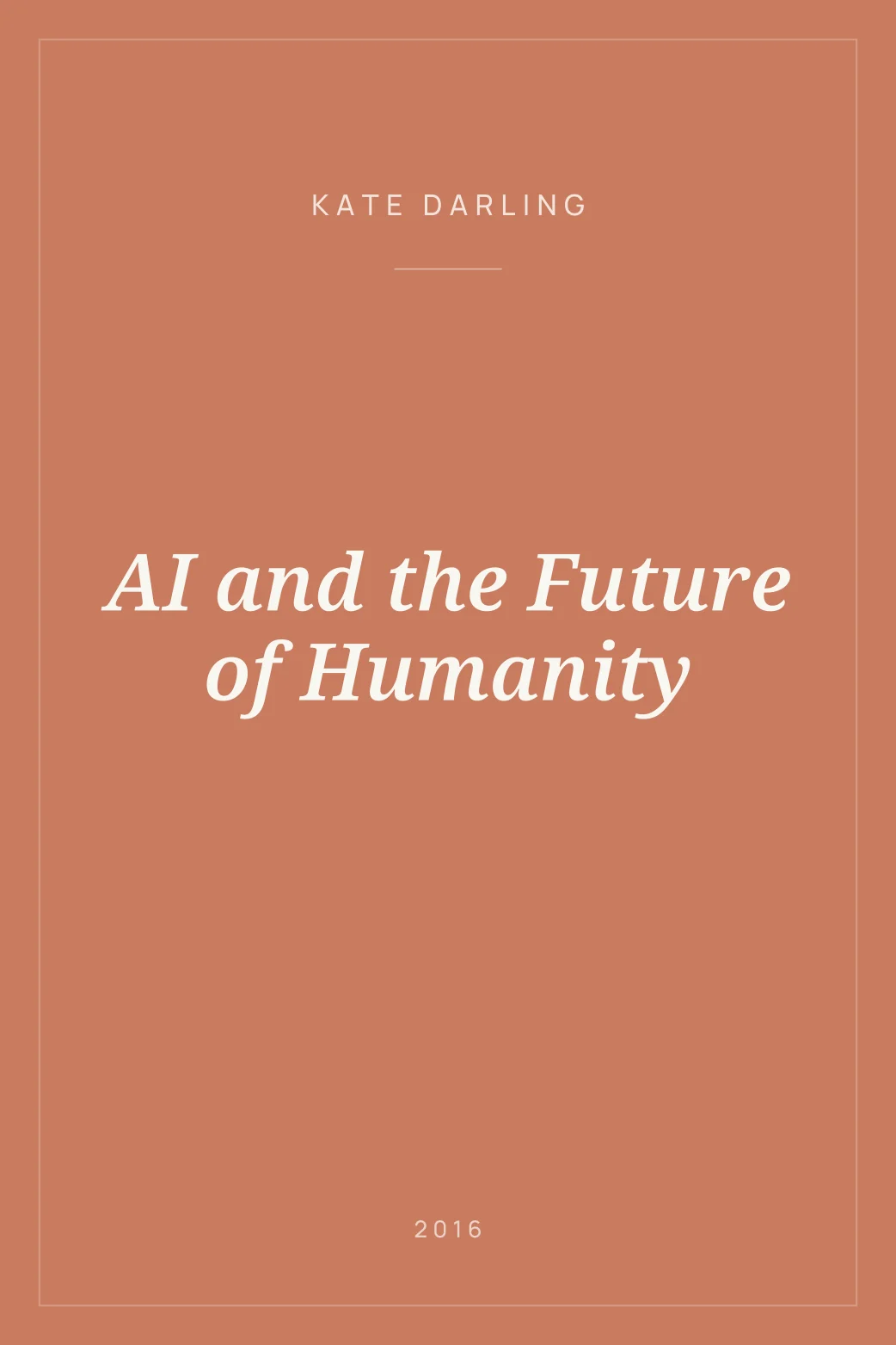 Portada de AI and the Future of Humanity