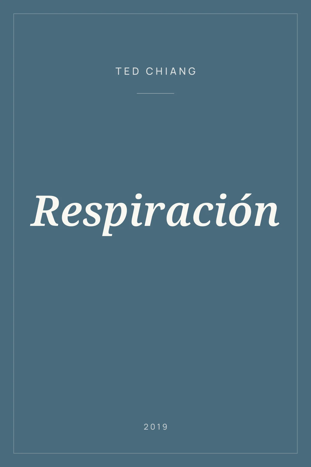 Portada de Respiración