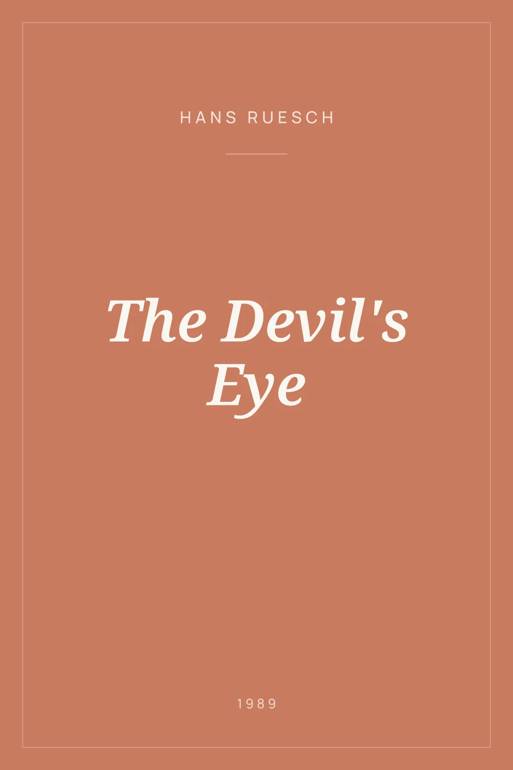 Portada de The Devil's Eye
