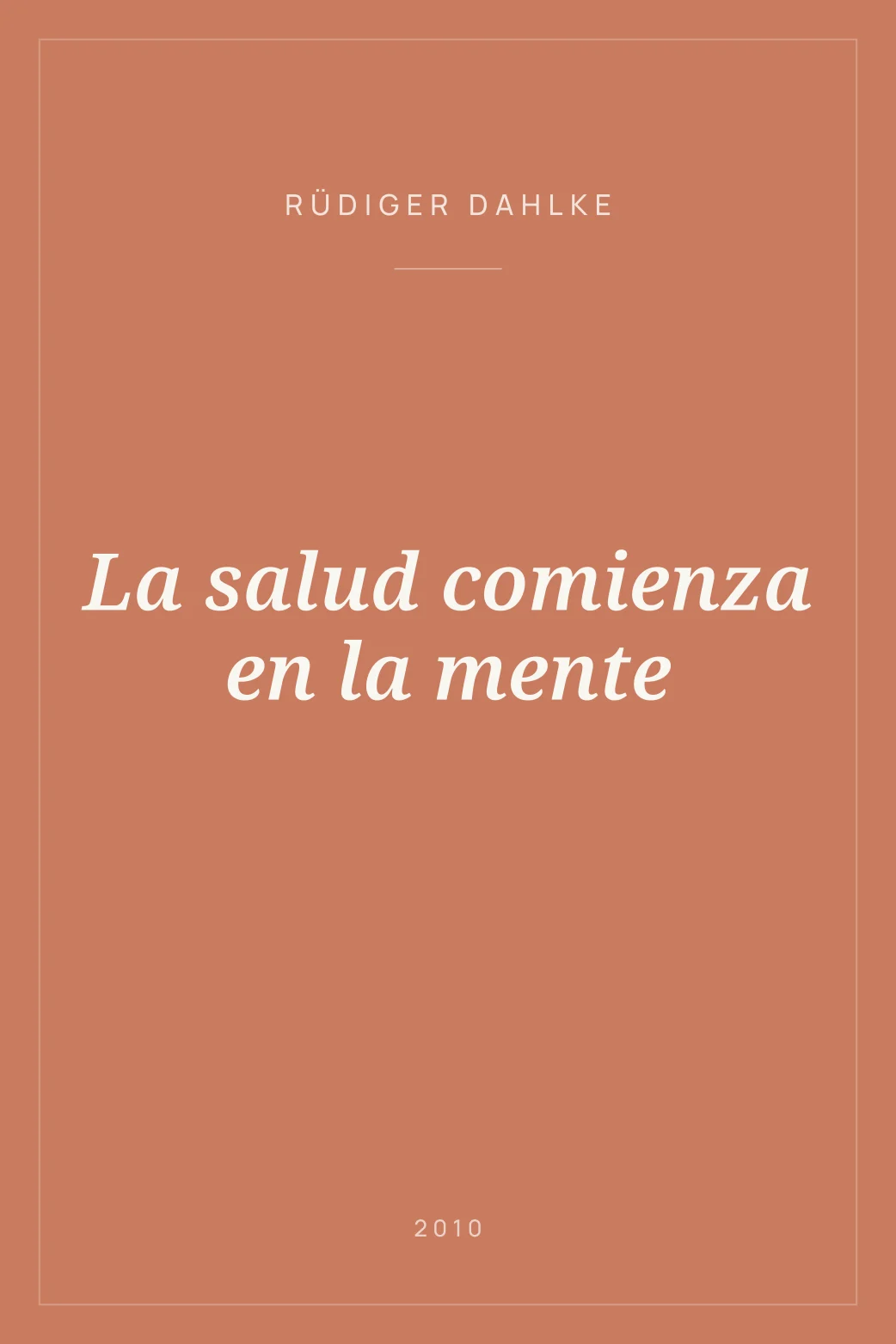 Portada de La salud comienza en la mente