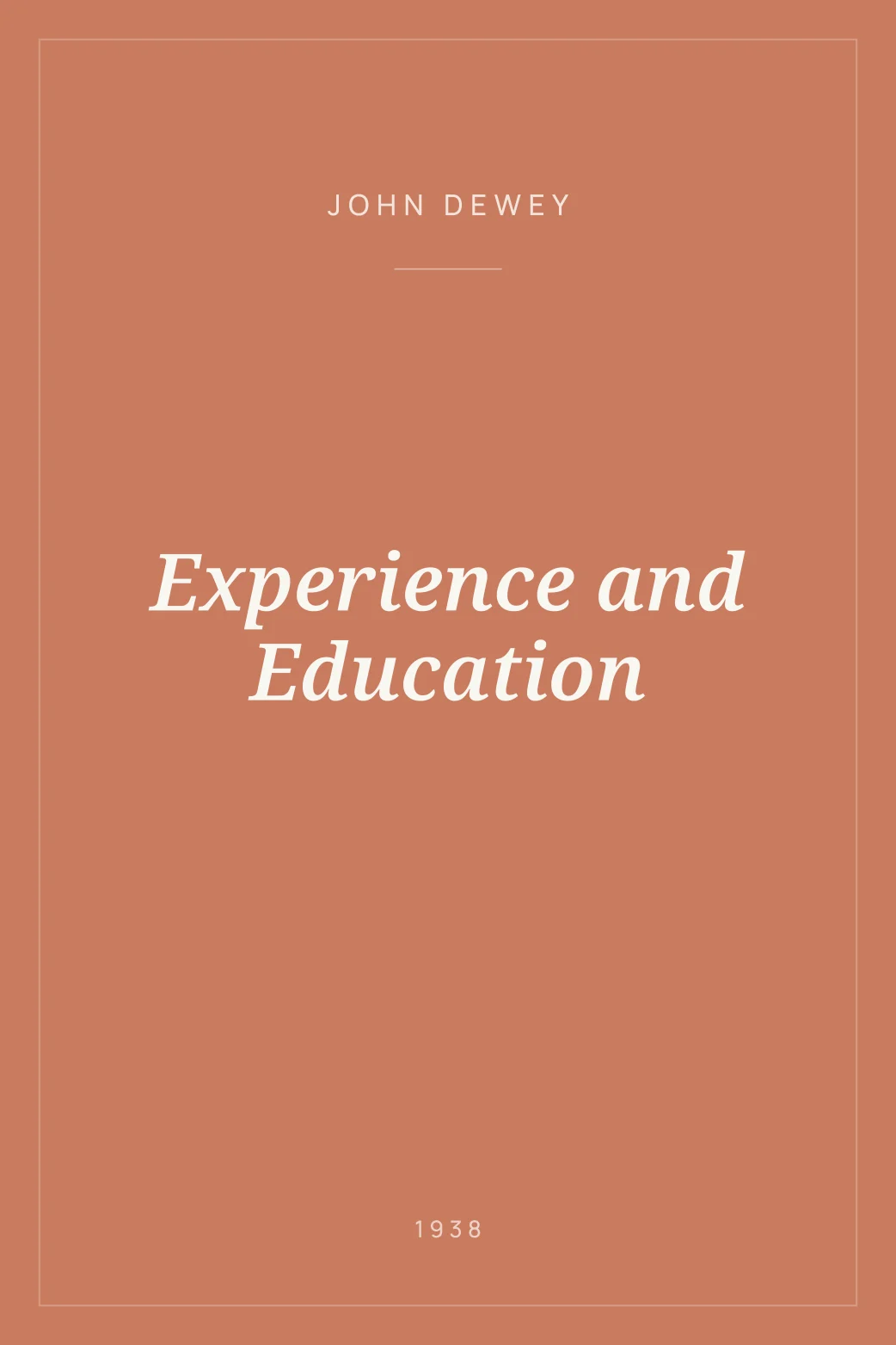Portada de Experience and Education