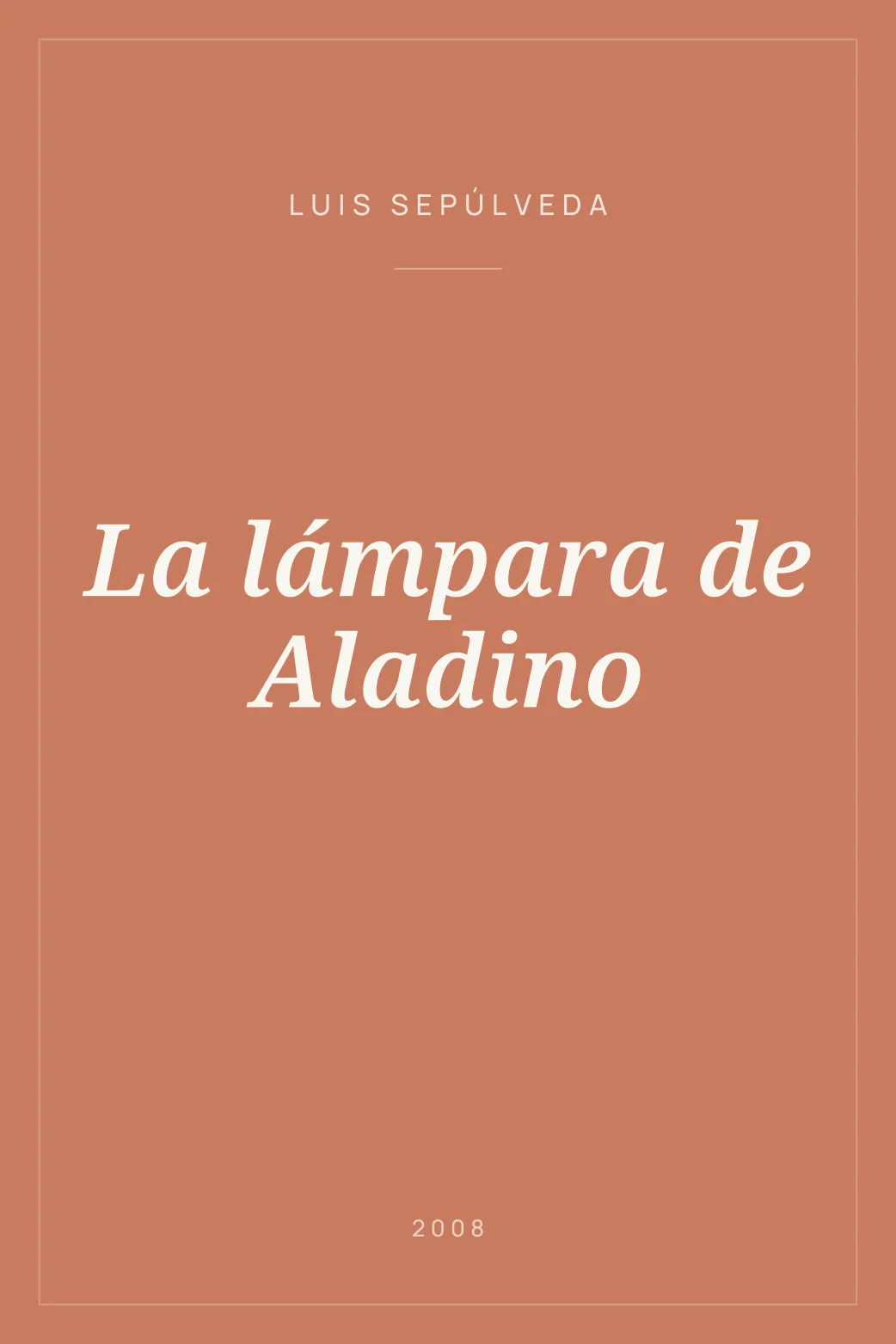 Portada de La lámpara de Aladino