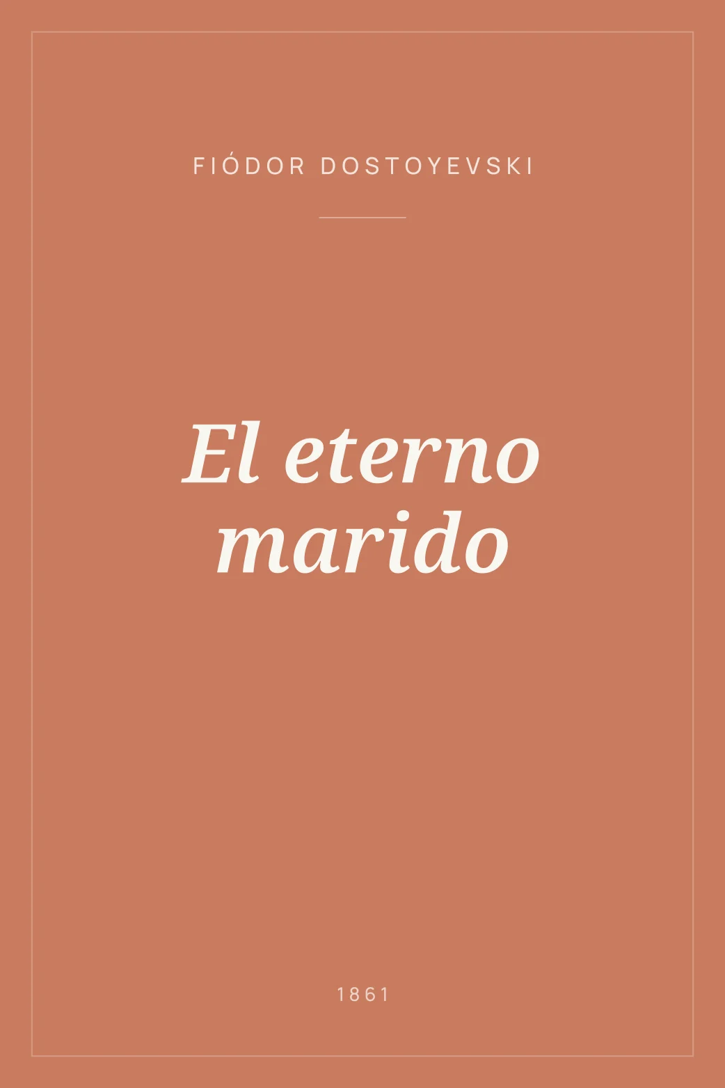 Portada de El eterno marido