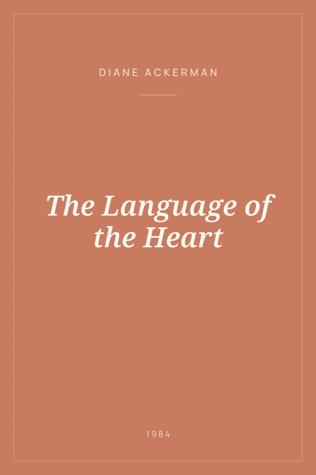 Portada de The Language of the Heart