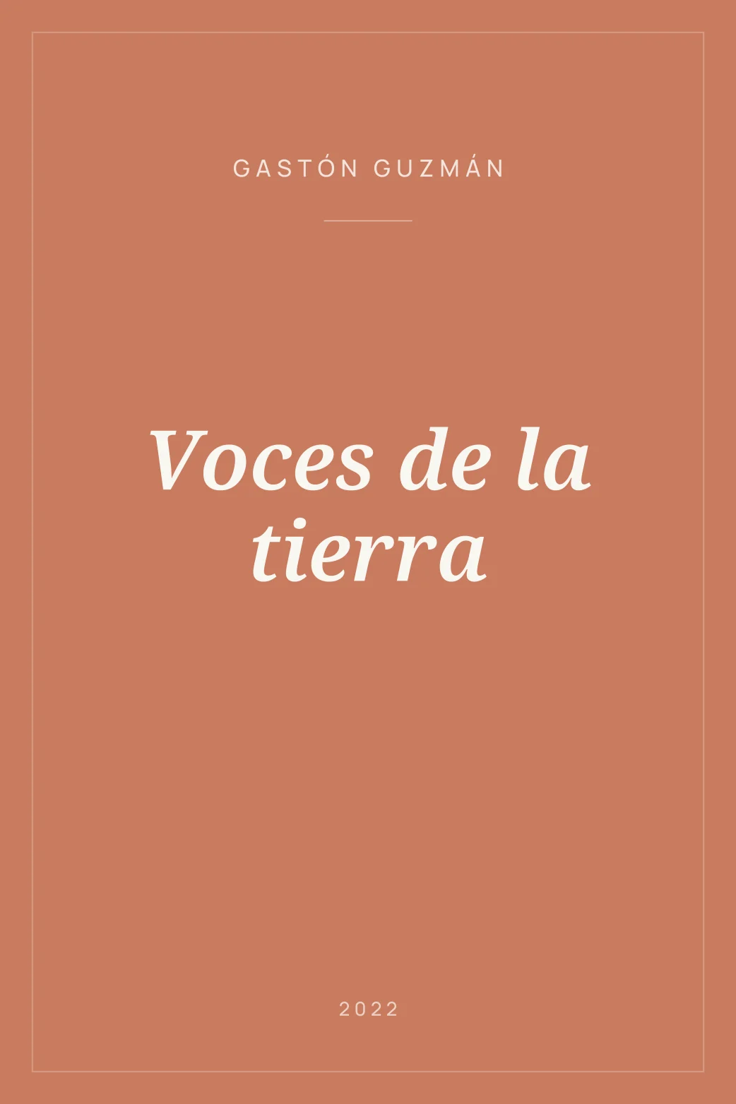 Portada de Voces de la tierra