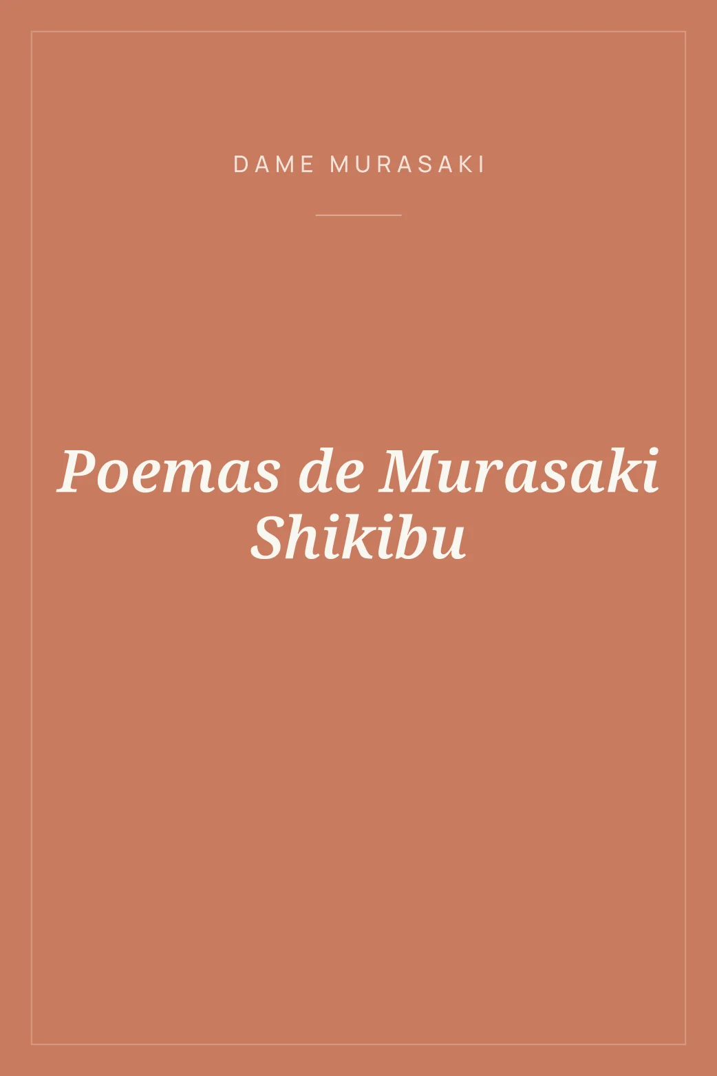 Portada de Poemas de Murasaki Shikibu