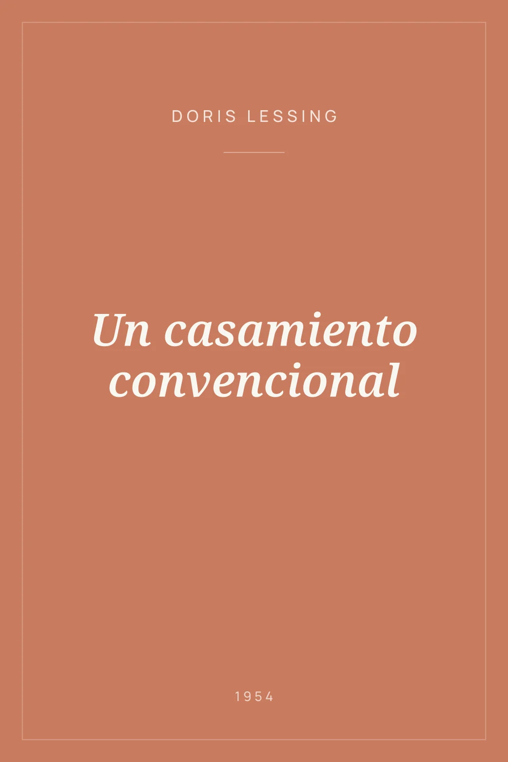 Portada de Un casamiento convencional