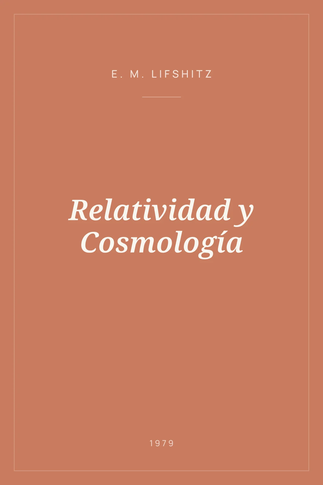 Portada de Relatividad y Cosmología