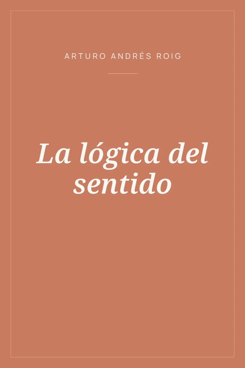 Portada de La lógica del sentido