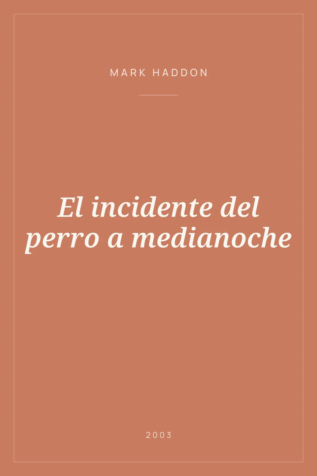 Portada de El incidente del perro a medianoche