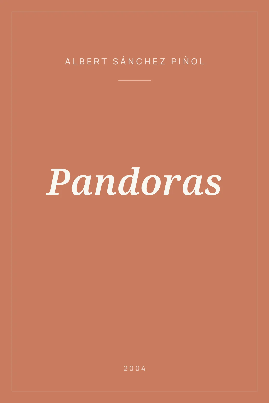 Portada de Pandoras