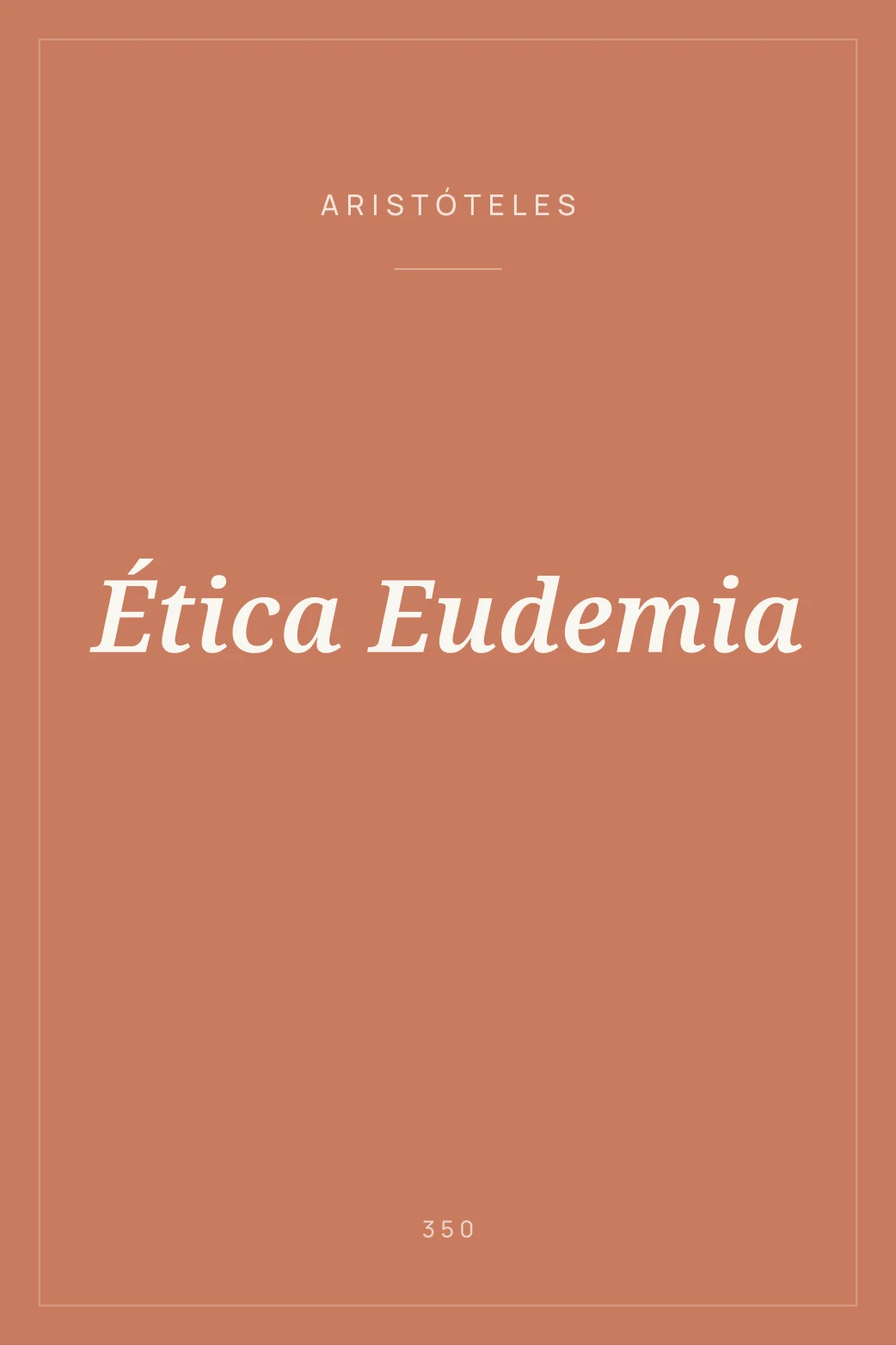 Portada de Ética Eudemia