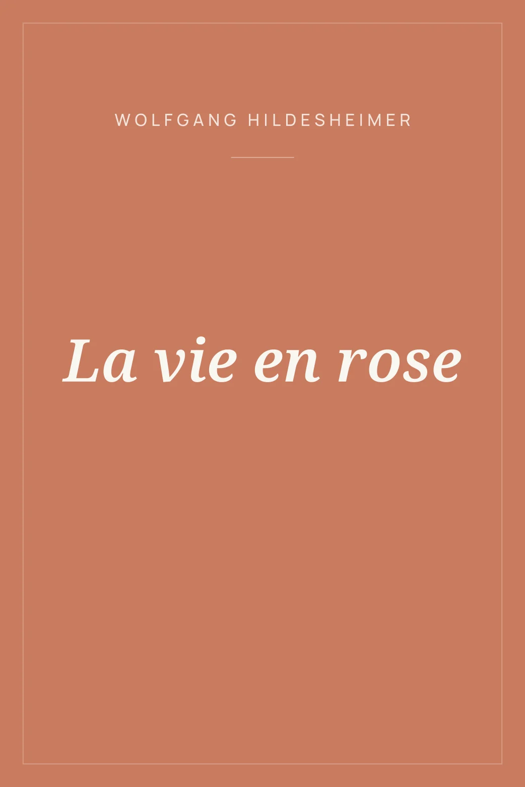 Portada de La vie en rose
