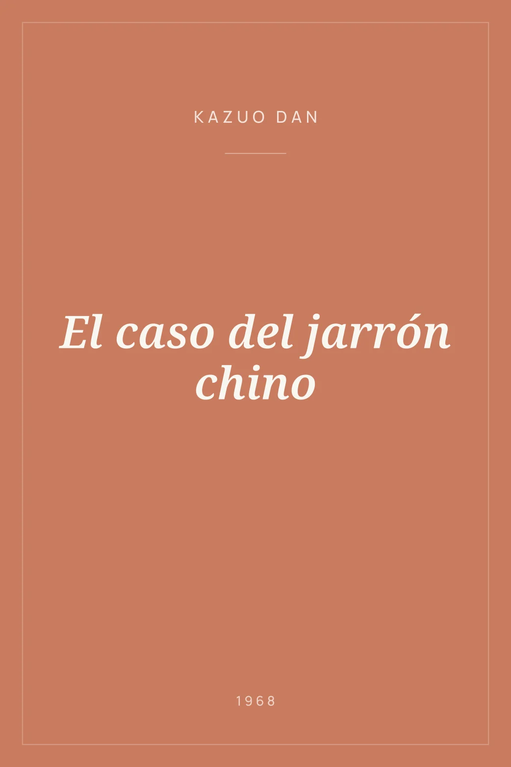 Portada de El caso del jarrón chino