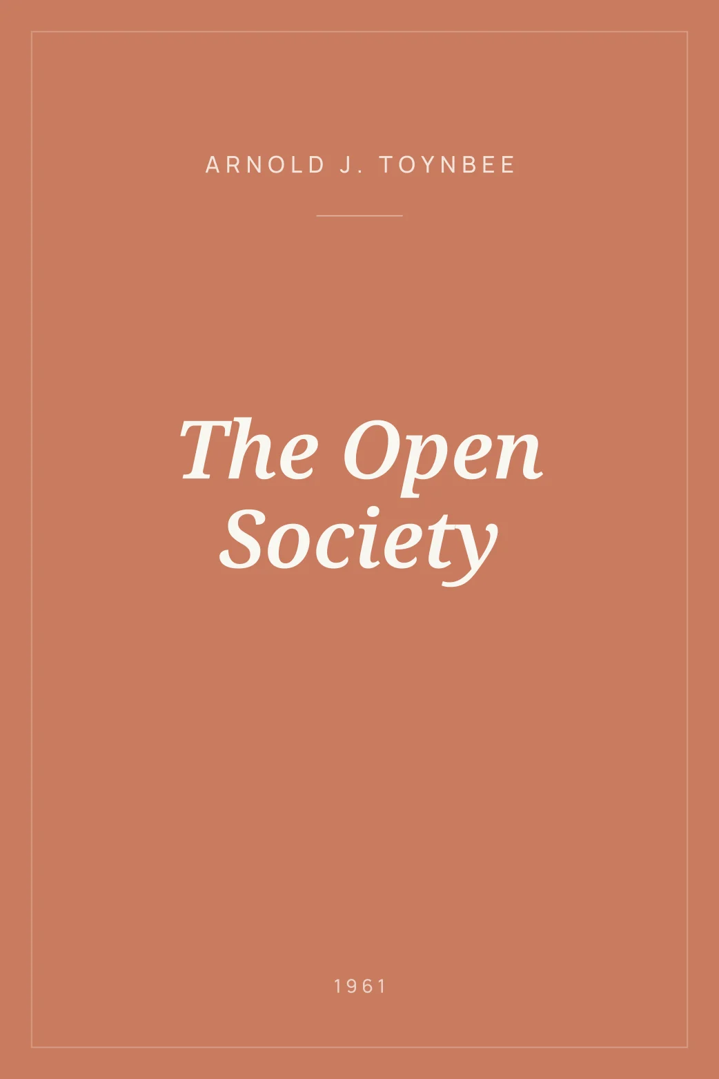 Portada de The Open Society