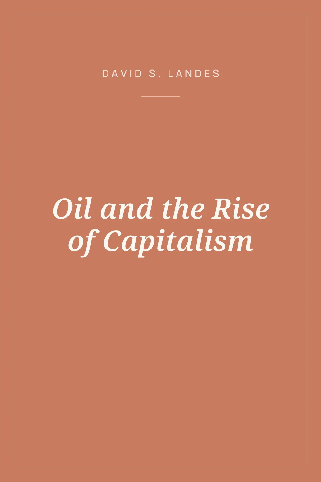 Portada de Oil and the Rise of Capitalism