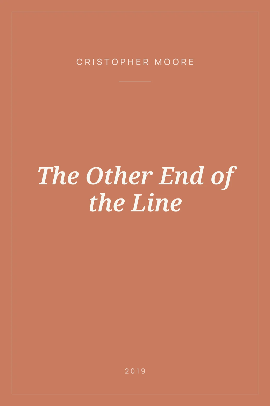 Portada de The Other End of the Line