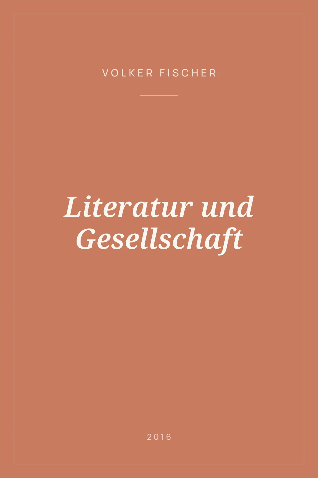 Portada de Literatur und Gesellschaft
