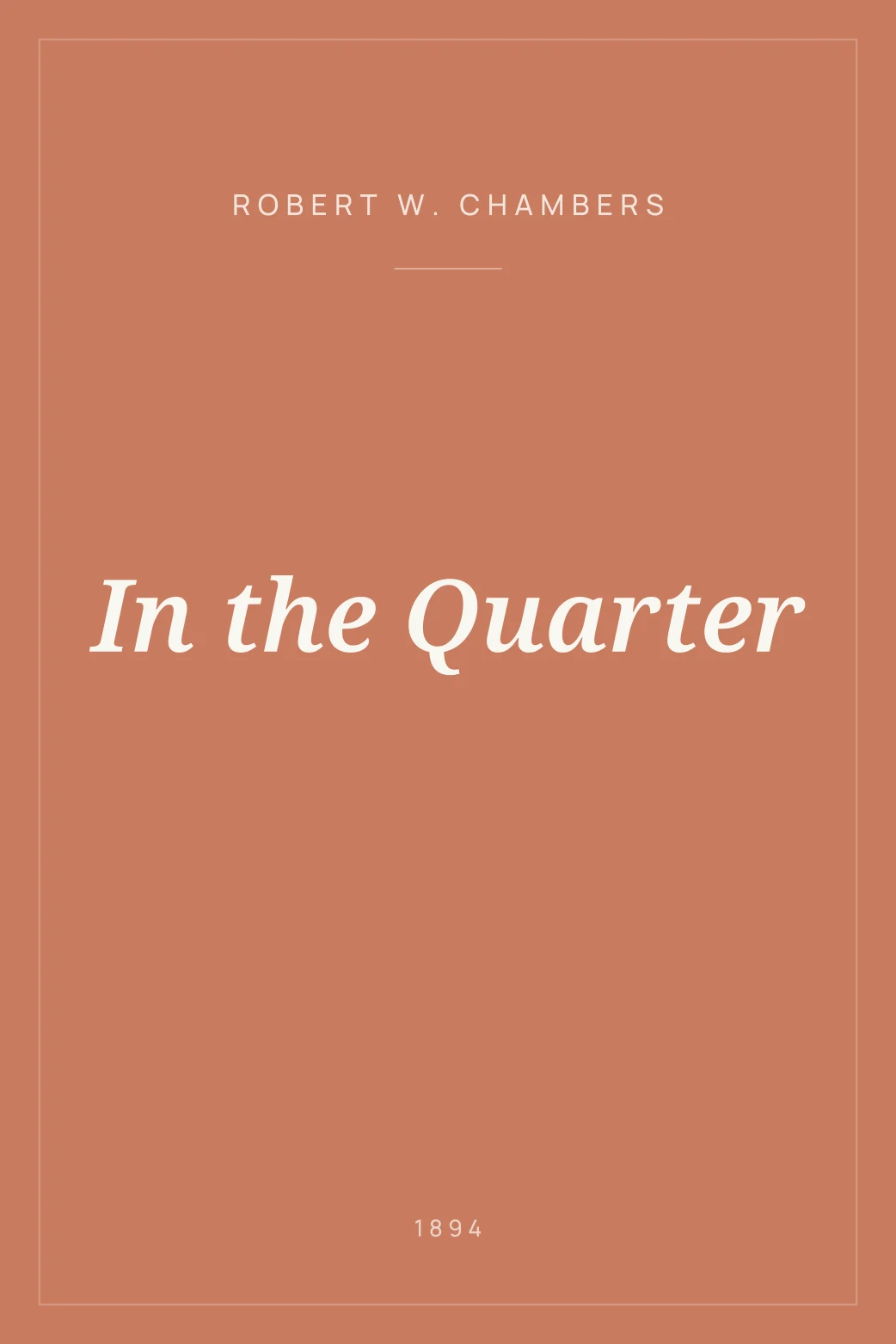 Portada de In the Quarter