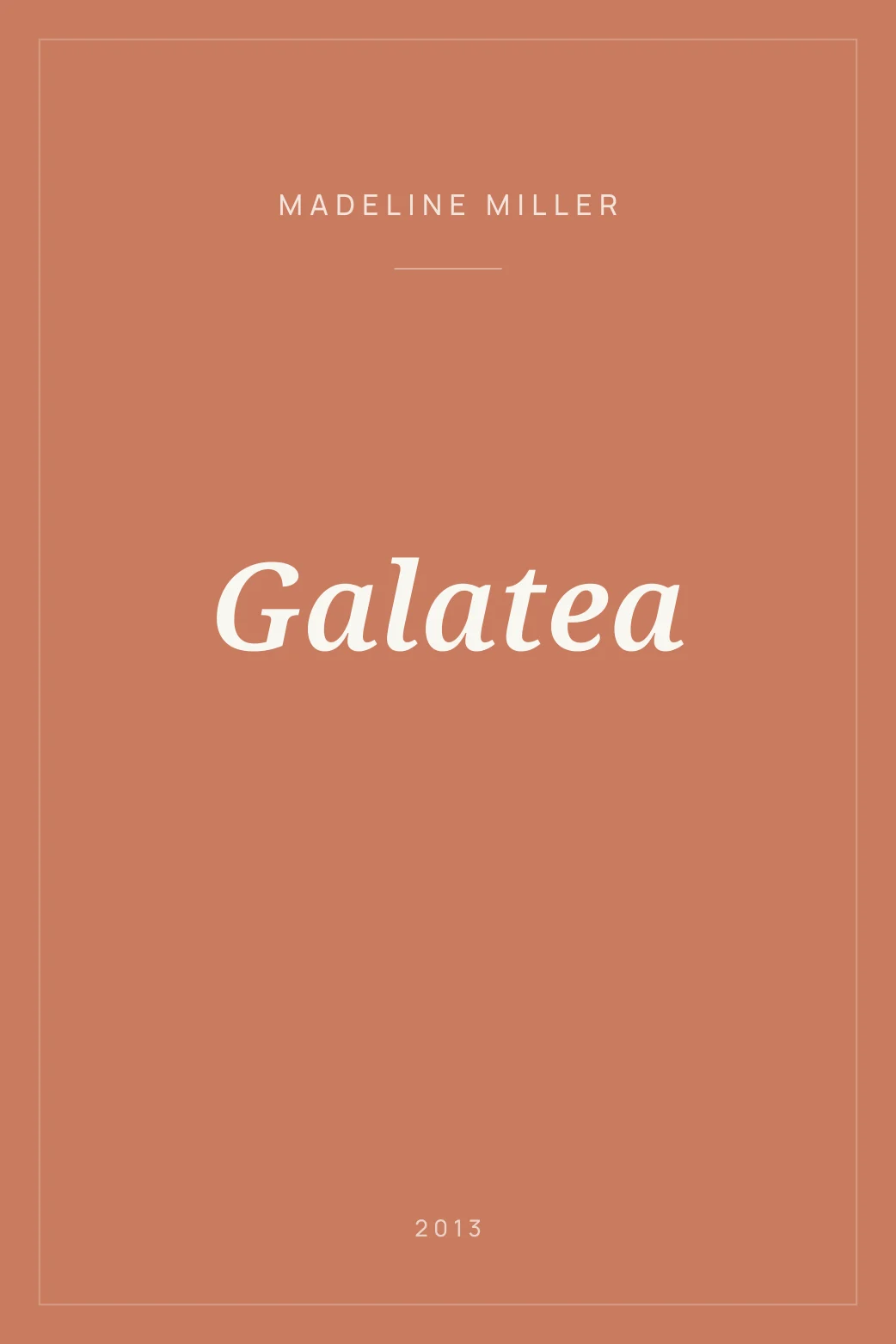 Portada de Galatea