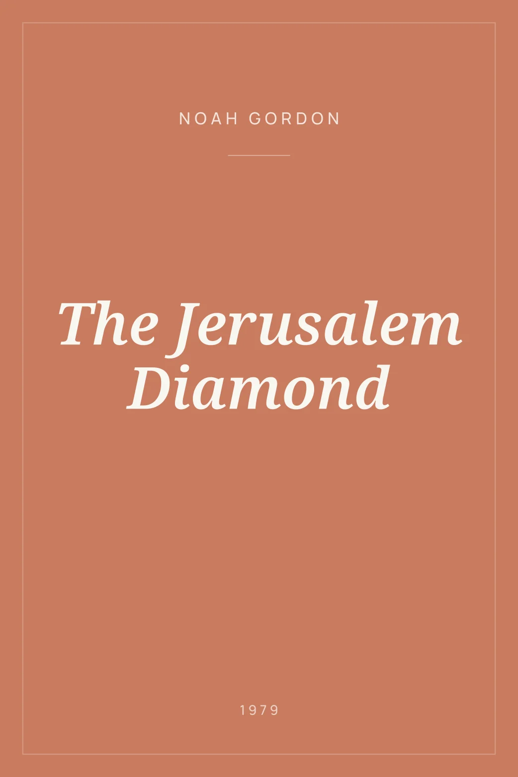 Portada de The Jerusalem Diamond